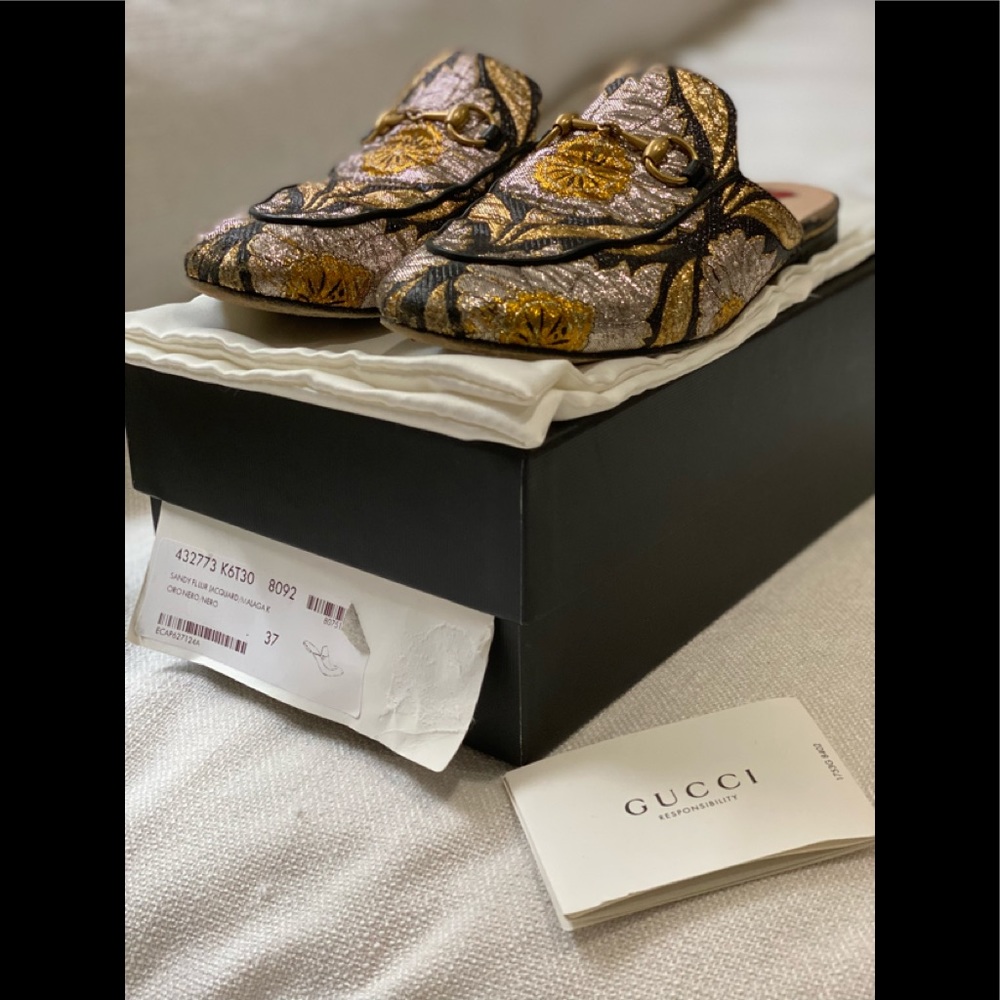 Authentic Gucci Princetown Jacquard